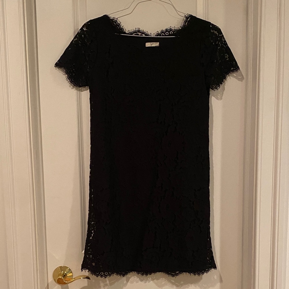 Joie Black Floral Lace Top